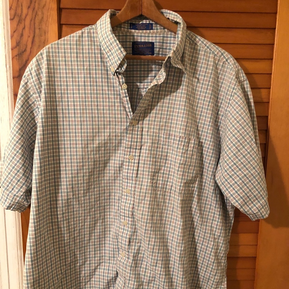 Pendleton Button Down Men's Short Sleeve Shirt XXL 2XL